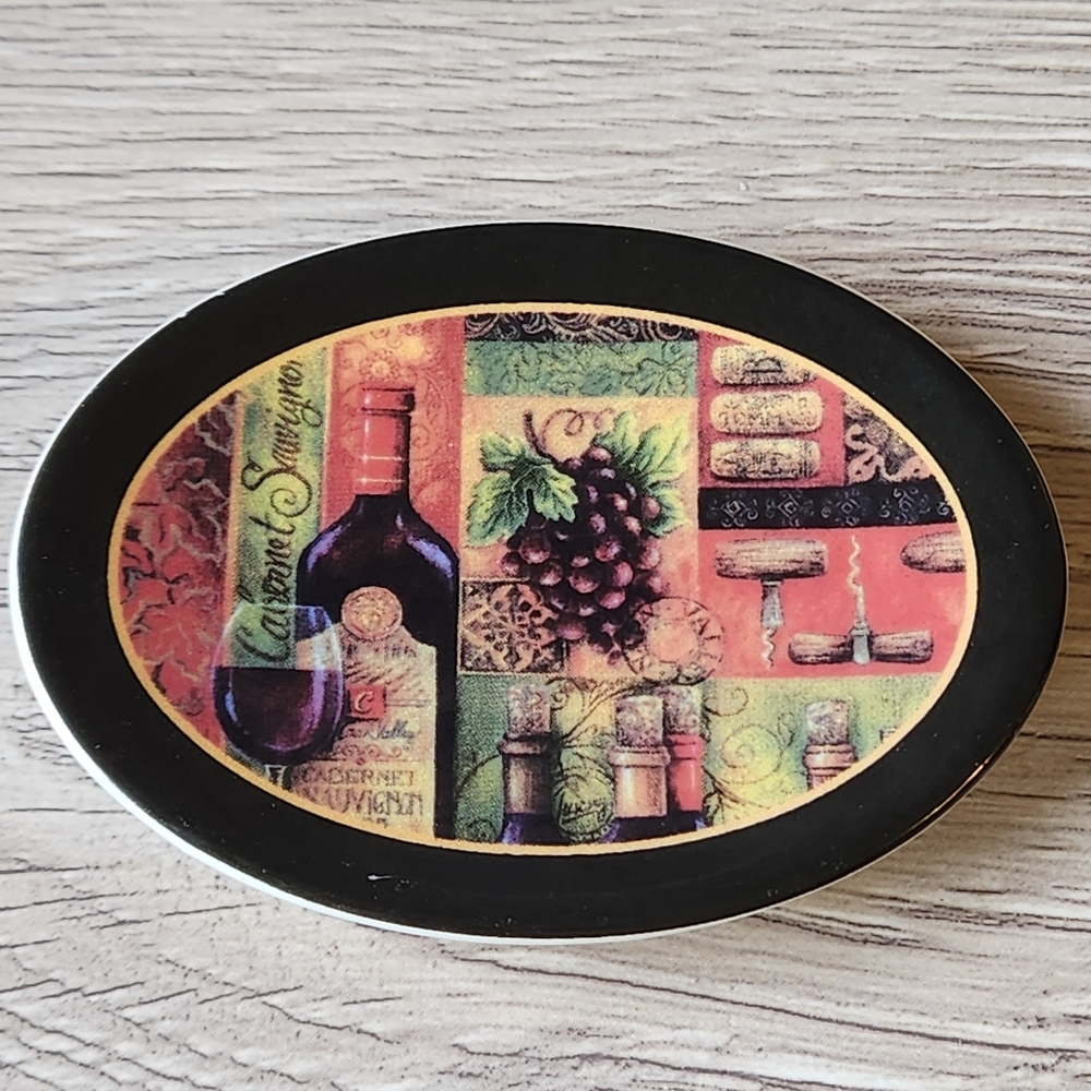 🖤 Carson Home Accents Trinket Tray Magnet Wine